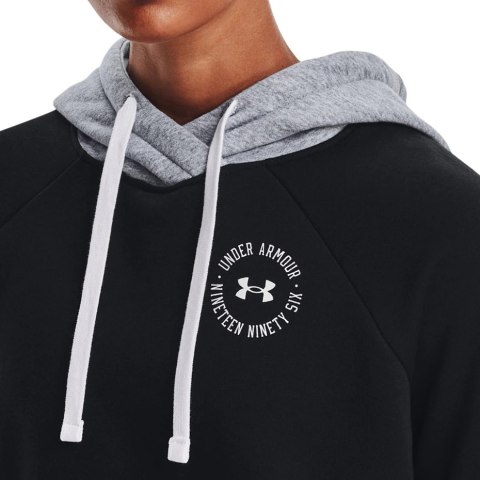 Bluza damska Under Armour Rival Fleece CB Hoodie czarna 1373031 001