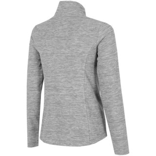 Bluza damska polarowa 4F chłodny jasny szary melanż H4Z22 BIDP010 27M