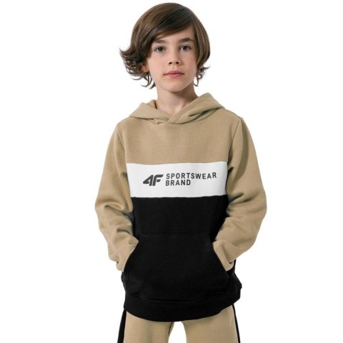 Bluza dla chłopca 4F jasny brąz HJZ22 JBLM003 82S Bluza dla chłopca 4F jasny brąz HJZ22 JBLM003 82S