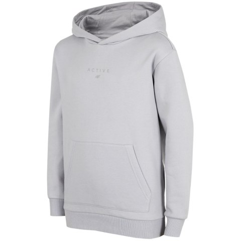 Bluza dla dziewczynki 4F chłodny jasny szary HJZ22 JBLD003 27S Bluza dla dziewczynki 4F chłodny jasny szary HJZ22 JBLD003 27S