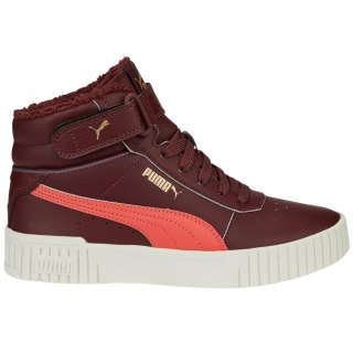 Buty dla dzieci Puma Carina 2.0 Mid WTR Jr bordowe 387380 02