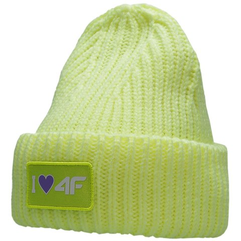Czapka dla dziewczynki 4F limonkowa HJZ22 JCAD004 72N Czapka dla dziewczynki 4F limonkowa HJZ22 JCAD004 72N