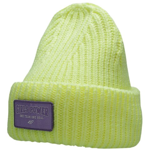 Czapka dla dziewczynki 4F limonkowa HJZ22 JCAD004 72N Czapka dla dziewczynki 4F limonkowa HJZ22 JCAD004 72N