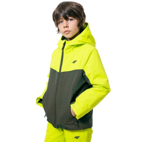 Kurtka narciarska dla chłopca 4F khaki HJZ22 JKUMN001 43S Kurtka narciarska dla chłopca 4F khaki HJZ22 JKUMN001 43S