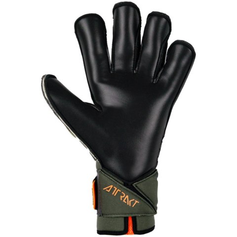 Rękawice bramkarskie Reusch Attrakt Duo Evolution AdaptiveFlex zielono-czarne 5370055 5555 Rękawice bramkarskie Reusch Attrakt Duo Evolution AdaptiveFlex zielono-czarne 5370055 5555