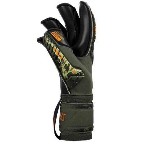 Rękawice bramkarskie Reusch Attrakt Gold X Evolution Cut czarno-pomarańczowe 5370064 5555 Rękawice bramkarskie Reusch Attrakt Gold X Evolution Cut czarno-pomarańczowe 5370064 5555