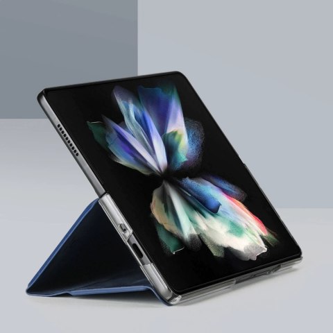 Dux Ducis Bril etui Samsung Galaxy Z Fold 3 pokrowiec z klapką portfel na kartę podstawka niebieskie