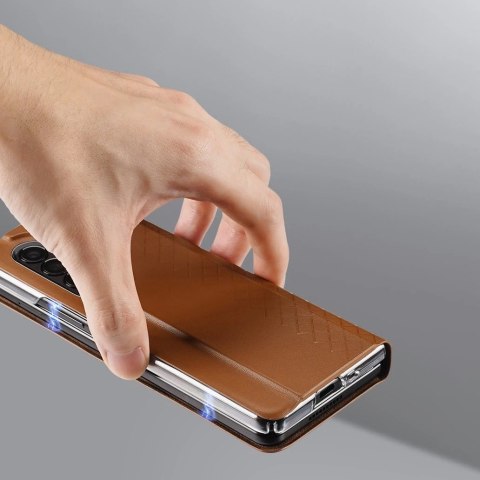 Dux Ducis Bril etui Samsung Galaxy Z Fold 3 pokrowiec z klapką portfel na kartę podstawka niebieskie