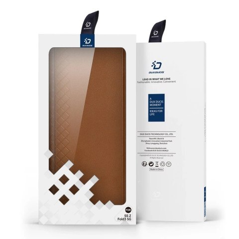 Dux Ducis Bril etui Samsung Galaxy Z Fold 3 pokrowiec z klapką portfel na kartę podstawka niebieskie