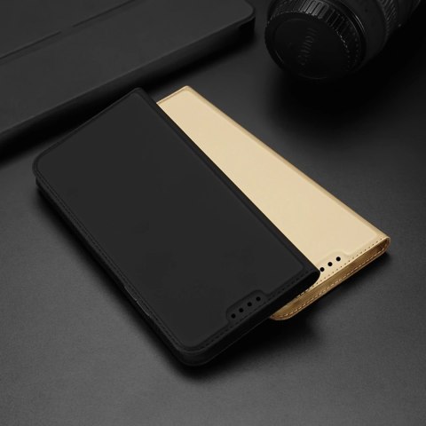 Dux Ducis Skin Pro etui Xiaomi Poco C40 pokrowiec z klapką portfel na kartę podstawka różowe