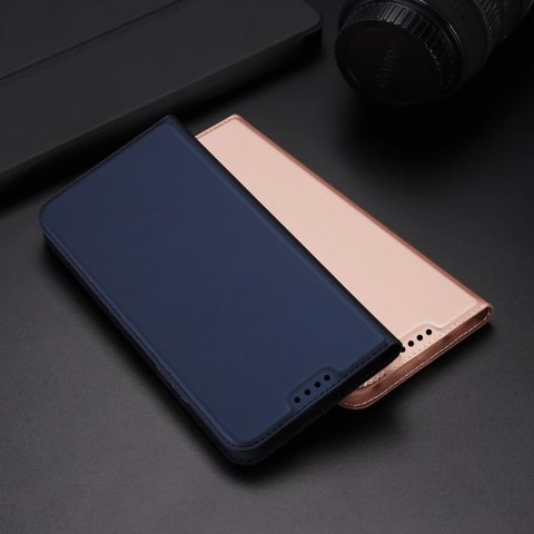 Dux Ducis Skin Pro etui Xiaomi Poco C40 pokrowiec z klapką portfel na kartę podstawka różowe