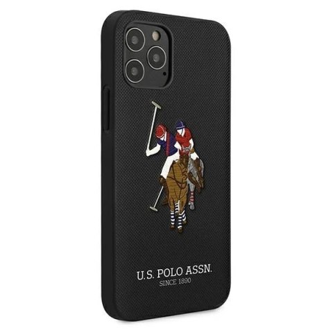 Etui na telefon US Polo Embroidery Collection iPhone 12/12 Pro 6,1" czarny/black