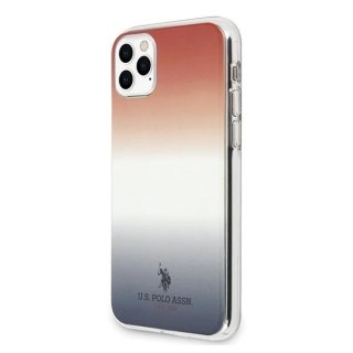 Etui na telefon US Polo Gradient Pattern Collection iPhone 11 Pro czerwono-niebieski/blue&red