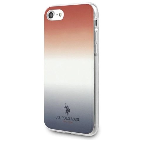 Etui na telefon US Polo Gradient Pattern Collection iPhone 7/8/SE 2020 / SE 2022 czerwono-niebieski/blue&red