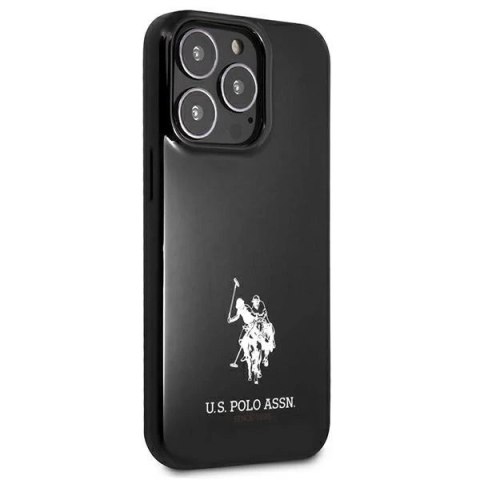 Etui na telefon US Polo Horses Logo iPhone 13 Pro Max 6,7" czarny/black