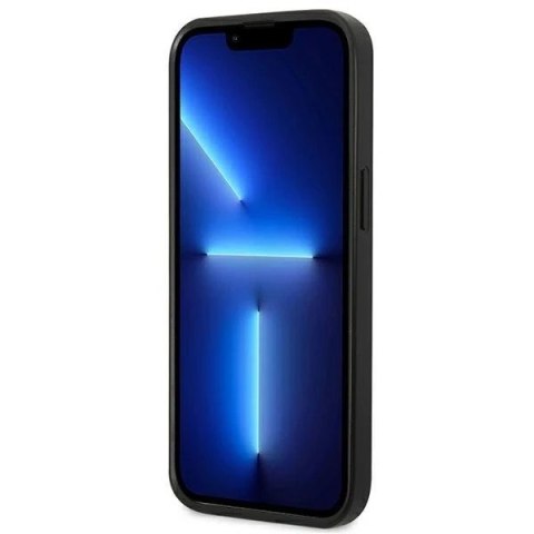 Etui na telefon US Polo Leather Stitch iPhone 14 Pro 6,1" granatowy/navy blue