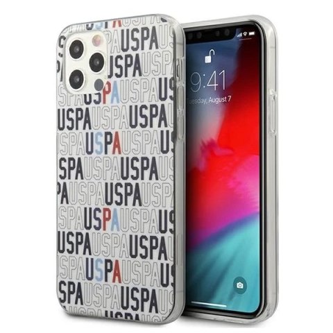 Etui na telefon US Polo Logo Mania Collection iPhone 12/12 Pro 6,1" biały/white