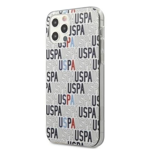 Etui na telefon US Polo Logo Mania Collection iPhone 12/12 Pro 6,1" biały/white