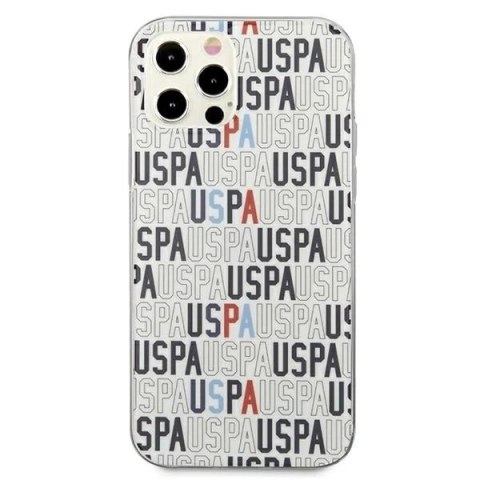 Etui na telefon US Polo Logo Mania Collection iPhone 12/12 Pro 6,1" biały/white