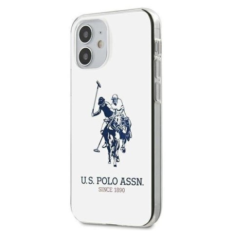 Etui na telefon US Polo Shiny Big Logo iPhone 12 mini 5,4" biały/white
