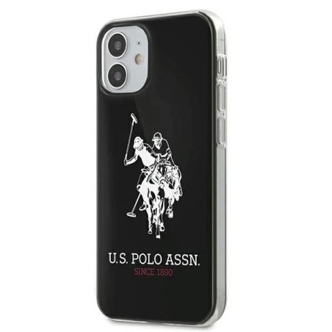 Etui na telefon US Polo Shiny Big Logo iPhone 12 mini 5,4" czarny/black