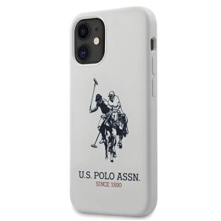 Etui na telefon US Polo Silicone Collection iPhone 12 mini 5,4" biały/white
