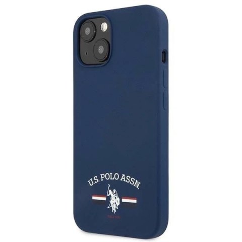 Etui na telefon US Polo Silicone Collection iPhone 13 6,1" granatowy/navy