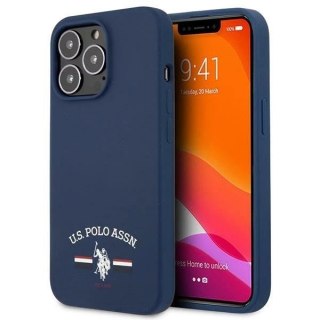 Etui na telefon US Polo Silicone Collection iPhone 13 Pro / 13 6,1" granatowy/navy