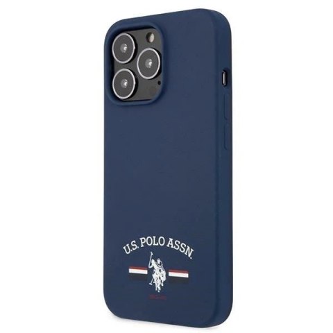 Etui na telefon US Polo Silicone Collection iPhone 13 Pro / 13 6,1" granatowy/navy
