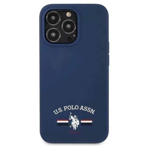Etui na telefon US Polo Silicone Collection iPhone 13 Pro / 13 6,1" granatowy/navy