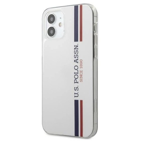 Etui na telefon US Polo Tricolor Collection iPhone 12 mini 5,4" biały/white
