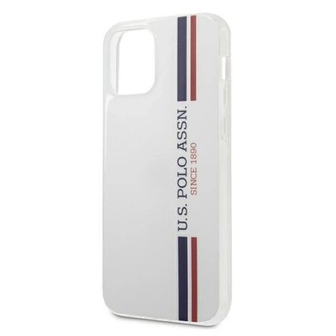 Etui na telefon US Polo Tricolor Collection iPhone 12/12 Pro 6,1" biały/white