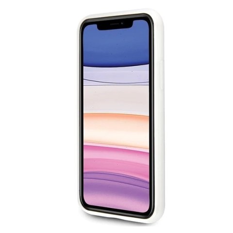 Etui na telefon US Polo Tricolor Pattern Collection iPhone 11 biały/white