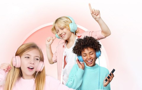 Słuchawki przewodowe Tribit Starlet01 Kids KH01 (różowe)