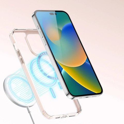 Dux Ducis Clin2 etui iPhone 14 Pro magnetyczny pokrowiec MagSafe różowe