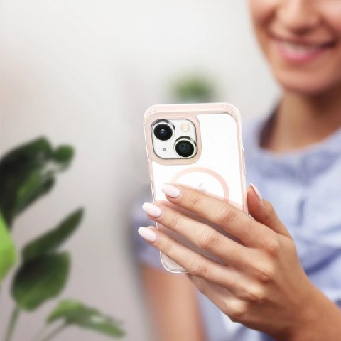 Dux Ducis Clin2 etui iPhone 14 magnetyczny pokrowiec MagSafe różowe