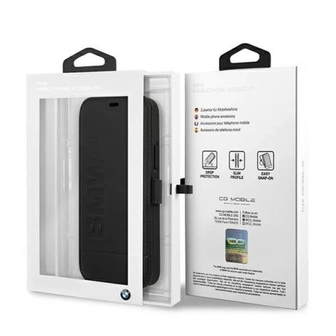 Etui BMW BMFLBKP12MSLLBK do Apple iPhone 12/ 12 Pro 6,1" book Signature