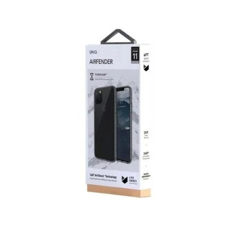 Etui na telefon UNIQ Air Fender do Apple iPhone 11 Pro Max szary/smoked grey tinted