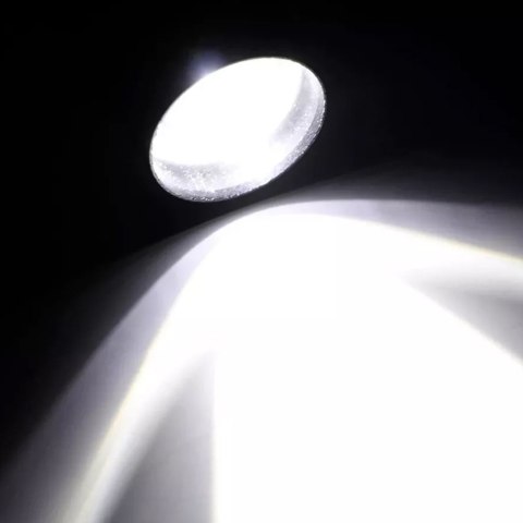 Latarka taktycznia Mini światło klasyczne 9cm LED COB T6 z regulacją Zoom kieszonkowa czarna