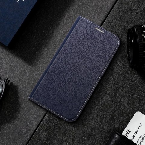 Dux Ducis Skin X2 etui do iPhone 14 pokrowiec z magnetyczną klapką niebieski