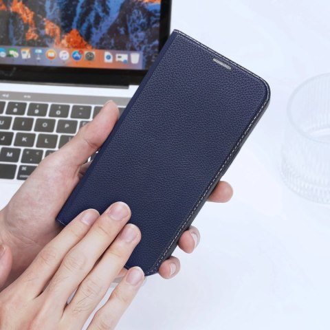 Dux Ducis Skin X2 etui do iPhone 14 pokrowiec z magnetyczną klapką niebieski