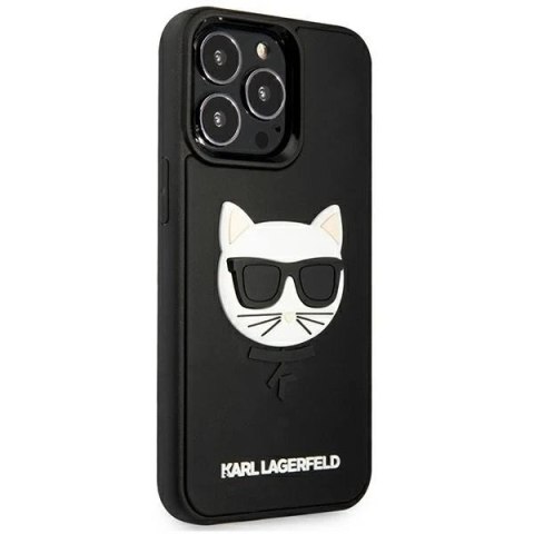 Etui Karl Lagerfeld KLHCP13XCH3DBK do iPhone 13 Pro Max 6,7" hardcase 3D Rubber Choupette