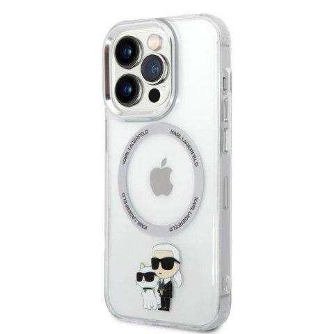 Etui Karl Lagerfeld KLHMP14LHNKCIT do iPhone 14 Pro 6,1" hardcase Iconic Karl&Choupette Magsafe