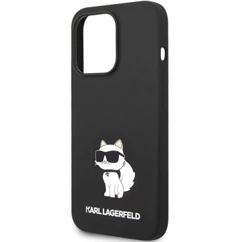Etui Karl Lagerfeld KLHMP14LSNCHBCK do iPhone 14 Pro 6,1" hardcase Silicone Choupette MagSafe