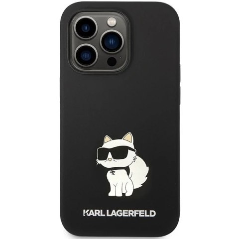 Etui Karl Lagerfeld KLHMP14LSNCHBCK do iPhone 14 Pro 6,1" hardcase Silicone Choupette MagSafe