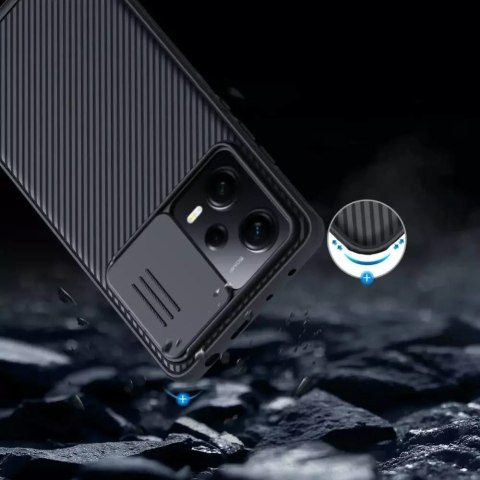 Etui na telefon Nillkin Camshield Pro do Xiaomi Redmi Note 12 Pro / Poco X5 Pro 5G Black