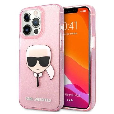 Karl Lagerfeld KLHCP13XKHTUGLP iPhone 13 Pro Max 6,7" hardcase Glitter Karl`s Head