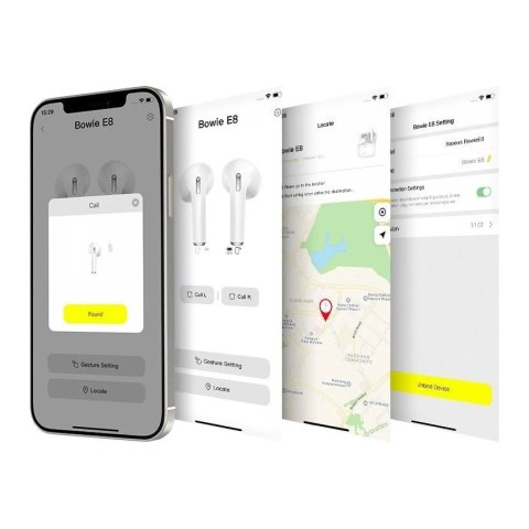 Słuchawki Baseus E8 bezprzewodowe Bluetooth 5.0 TWS douszne wodoodporne IPX5 czarny (NGE8-01)