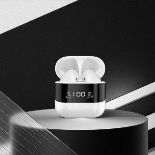 Słuchawki Dudao U15S dokanałowe TWS ze wskaźnikiem stanu naładowania biały (U15S)
