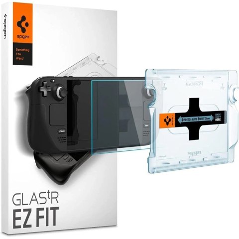 Szkło hartowane Spigen Glas.tr "EZ Fit" do Steam Deck Clear